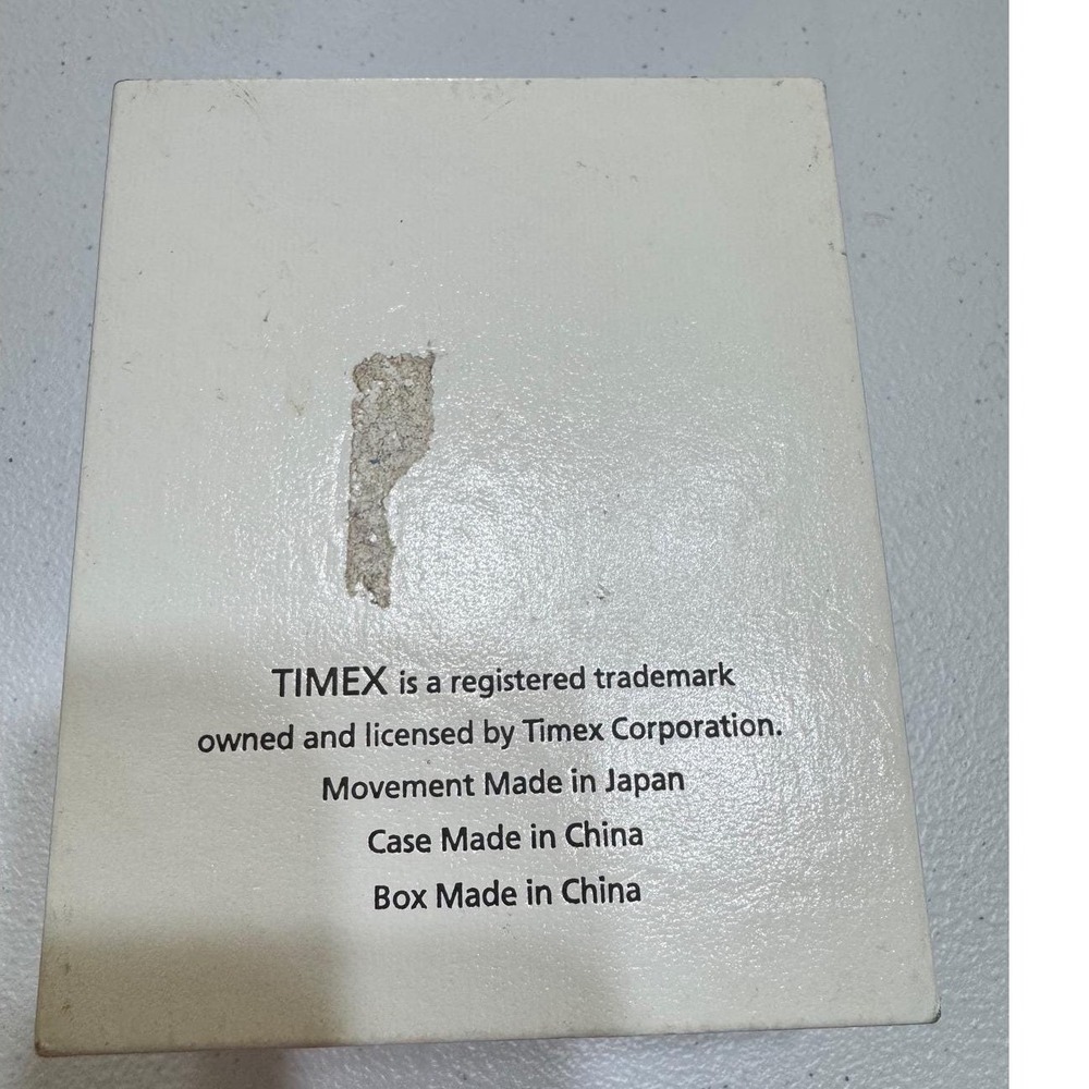 VTG Timex Collectible Mini Clock Golf Bag Design Gold Silver Tone‎ Quartz TMX210 - Picture 9 of 9